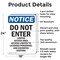 Signmission Do Not Enter Limited Access Area OSHA Notice Sign, Aluminum, 18in W x 24in L, 2PK OS-2PACK-NS-A-1824-V-11193 - alternate 4